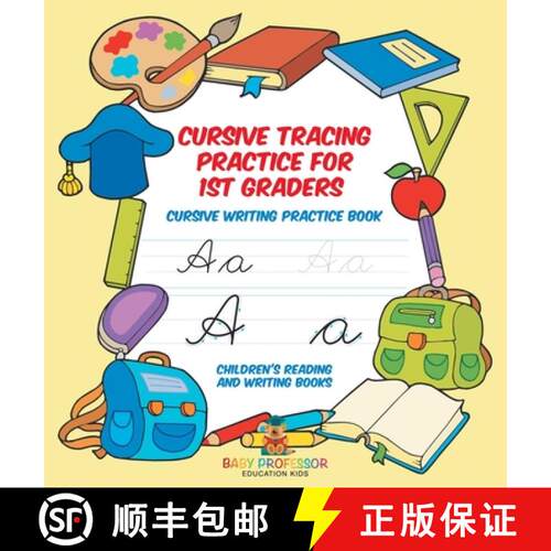 【3-4周达】精装 Cursive Tracing Practice for 1st Graders : Cursive Writing Practice Book | Children's... [9798869411556]