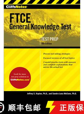 【3-4周达】CliffsNotes FTCE General Knowledge Test 4th Edition [9781328959843]