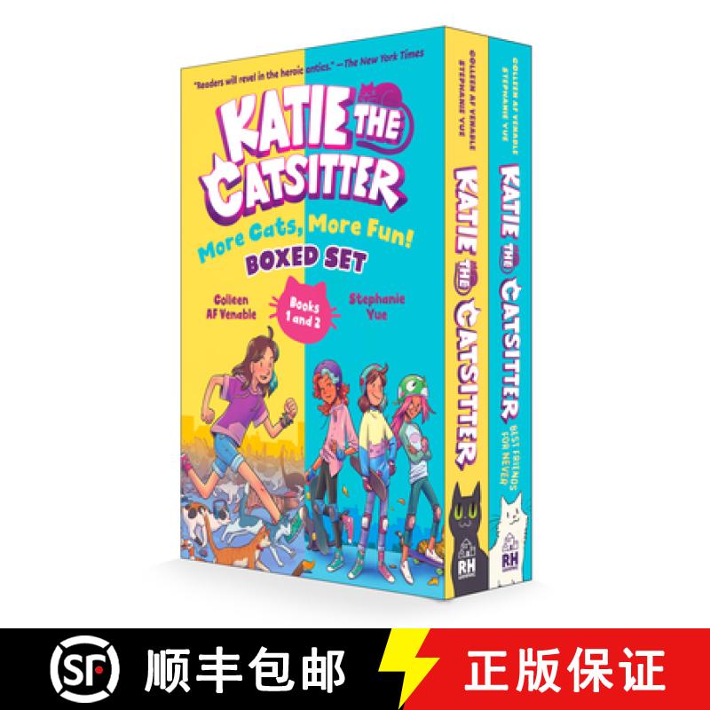 【3-4周达】Katie the Catsitter: More Cats, More Fun! Boxed Set (Books 1 and 2): (A Graphic Novel Boxe... [9780593645611]