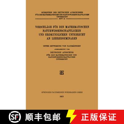 【3-4周达】Vorschläge für den Mathematischen Naturwissenschaftlichen und Erdkundlichen Unterricht a... [9783663152033]