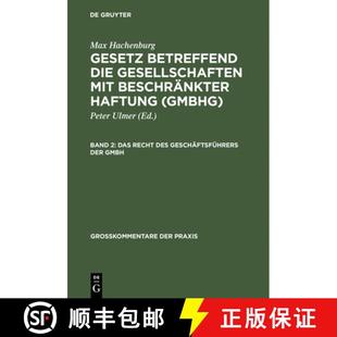 beschränkter des Gesetz Haftung mit die Ge... Recht GmbHG 9783110155501 Gesellschaften Das betreffend 预订 Band