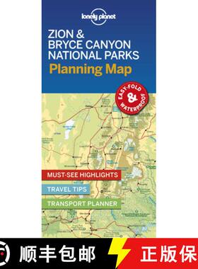 【3-4周达】Lonely Planet Zion & Bryce Canyon National Parks Planning Map 1 [9781788686167]