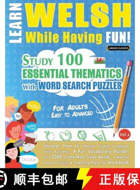 预订 Learn Welsh While Having Fun! - For Adults: Easy to Advanced - Study 100 Essential Thematics wit... [9798896709862]
