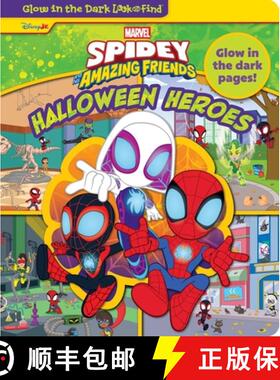 【3-4周达】Disney Junior Marvel Spidey and His Amazing Friends: Halloween Heroes Glow in the Dark Loo... [9798384600961]