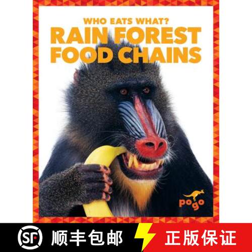 【3-4周达】精装 Rain Forest Food Chains [9781620313046]