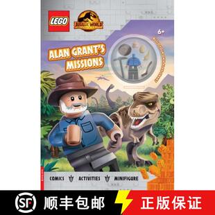 【3-4周达】Lego (R) Jurassic World (Tm): Alan Grant's Missions: Activity Book with Alan Grant Minifigure [9781780558776]