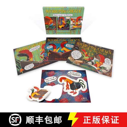 【3-4周达】Interrupting Chicken: Three Books for Bedtime: (Box Set of Three Playful Picture Books wit... [9781536239362]