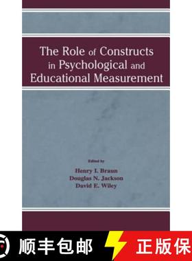 【3-4周达】The Role of Constructs in Psychological and Educational Measurement [9780805837988]