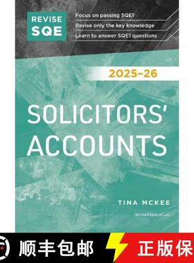 【3-4周达】Revise SQE Solicitors' Accounts 2025/26: SQE1 Revision Guide [9781917183475]