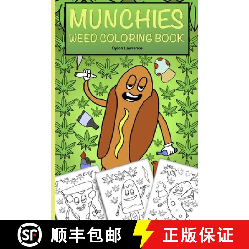 【2-3周达】MUNCHIES WEED COLORING BOOK [9780359939510]