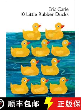 【3-4周达】10 Little Rubber Ducks Board Book: An Easter and Springtime Book for Kids [9780061964282]