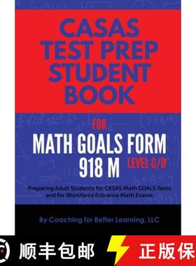 【3-4周达】CASAS Test Prep Student Book for Math GOALS Form 918 M Level C/D [9781639018284]