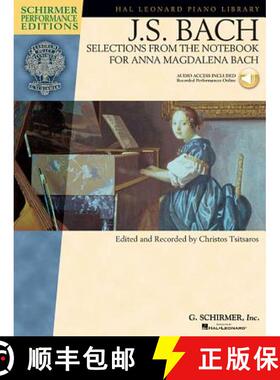 【3-4周达】Selections from the Notebook for Anna Magdalena Bach Book/Online Audio [With CD] [9780634099052]