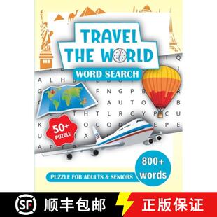 【3-4周达】Travel the World Word Search Book for Adults and Seniors : Word Search Books for Adults 80... [9781042020386]