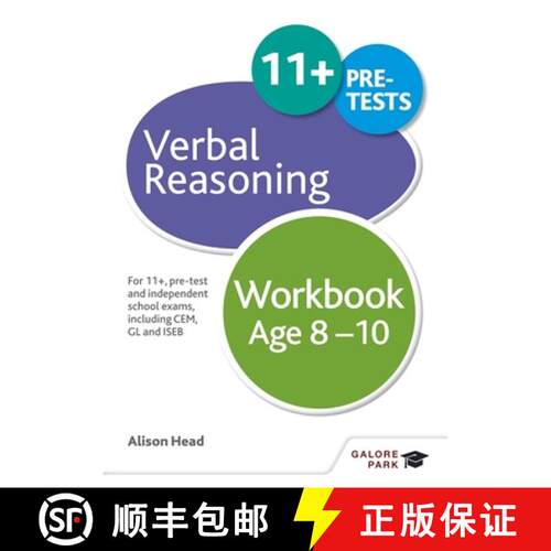 【3-4周达】Verbal Reasoning Workbook Age 8-10: For 11+, pre-test and independent school exams includi... [9781471849312]