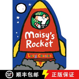【3-4周达】Maisy's Rocket: (Space Rocket-Shaped Board Book about Maisy the Mouse's Outer Space Advent... [9781536239065]