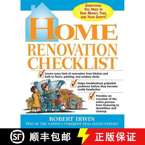 【3-4周达】Home Renovation Checklist: Everything You Need to Know to Save Money, Time, and Your Sanity [9780071415033]