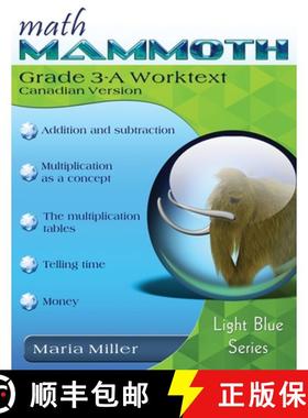 【3-4周达】Math Mammoth Grade 3-A Worktext, Canadian Version [9781954358485]