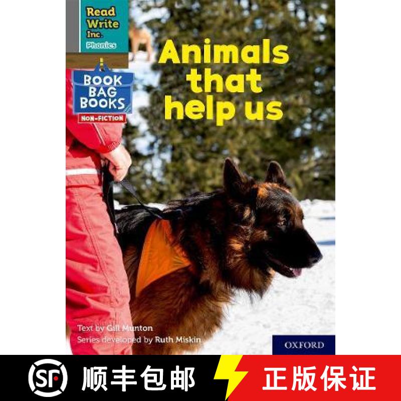 【3-4周达】Read Write Inc. Phonics: Animals that help us (Grey Set 7 NF Book Bag Book 1) [9781382000901]