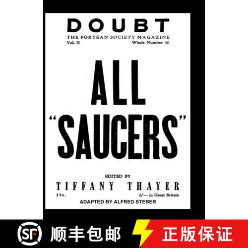 【3-4周达】精装 ALL SAUCERS Doubt. THE FORTEAN SOCIETY MAGAZINE. Vol. II. Number. 40. [9781955087353]