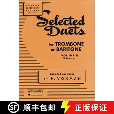 【3-4周达】Selected Duets for Trombone or Baritone, Volume II (Advanced) [9781423445401]