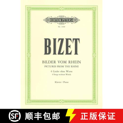 【3-4周达】Pictures from the Rhine (Chants Du Rhin) for Piano: 6 Songs Without Words [9790014016746]