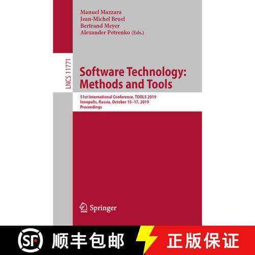【3-4周达】Software Technology: Methods and Tools : 51st International Conference, TOOLS 2019, Innopo... [9783030298517]