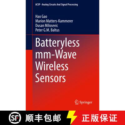 【3-4周达】精装 Batteryless mm-Wave Wireless Sensors (1st ed. 2018) [9783319729794]