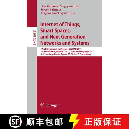 【3-4周达】Internet of Things, Smart Spaces, and Next Generation Networks and Systems: 17th Internati... [9783319673790]
