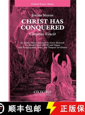【3-4周达】Christ has conquered (Christus Vincit): Vocal score [9780193858541]