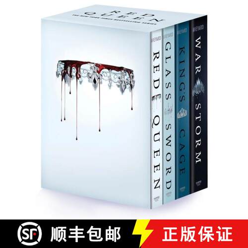 【3-4周达】Red Queen 4-Book Paperback Box Set: Red Queen, Glass Sword, King's Cage, War Strom [9780063283831]