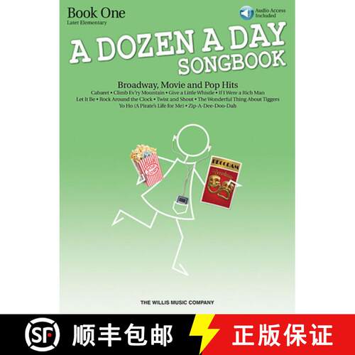【3-4周达】A Dozen a Day Songbook - Book 1: Later Elementary to Early Intermediate Level [9781423475637]