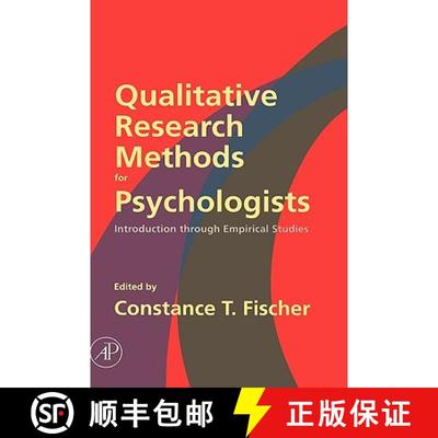 【3-4周达】Qualitative Research Methods for Psychologists: Introduction through Empirical Studies [9780120884704]