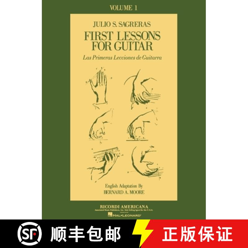 【3-4周达】First Lesson for Guitar, Volume 1/Las Primeras Lecciones de Guitarra [9780793535859]