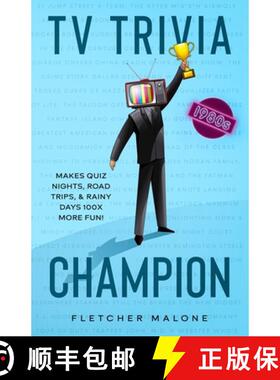 【3-4周达】TV Trivia Champion 1980s: Makes quiz nights, road trips, and rainy days 100x more fun. [9781735488202]