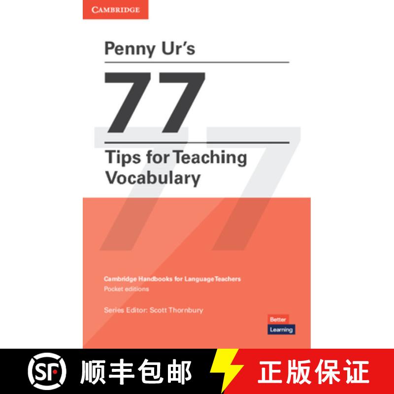 【2-3周达】Penny Ur's 77 Tips for Teaching Vocabulary: Cambridge Handbooks for Language Teachers Pock... [9781009074001]