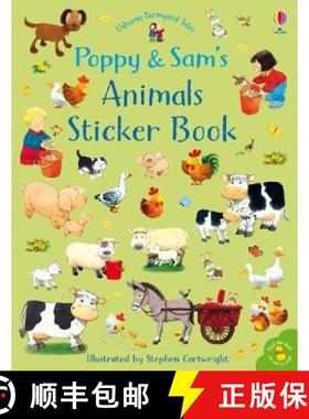 【3-4周达】Poppy and Sam's Animals Sticker Book [9781474952774]