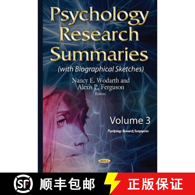 【3-4周达】Psychology Research Summaries: Volume 3 [9781634828345]