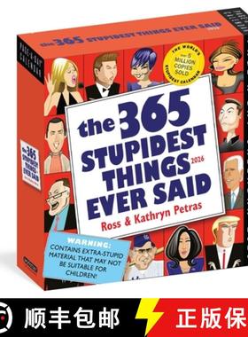 【3-4周达】365 Stupidest Things Ever Said Page-A-Day(r) Calendar 2026: A Daily Dose of Ignorance, Pol... [9781523531226]