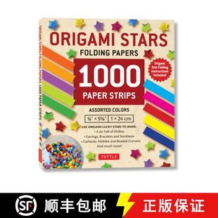 【3-4周达】Origami Stars Papers 1,000 Paper Strips in Assorted Colors: 10 Colors - 1000 Sheets - Easy... [9780804849395]