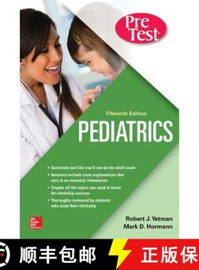 【3-4周达】Pediatrics Pretest Self-Assessment and Review, Fifteenth Edition [9781260440331]