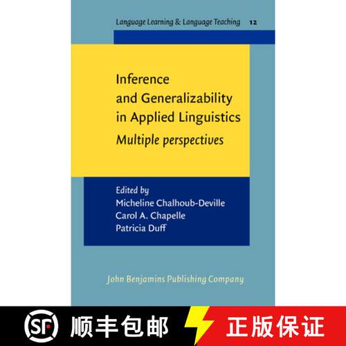 【3-4周达】Inference and Generalizability in Applied Linguistics: Multiple perspectives [9789027219640]