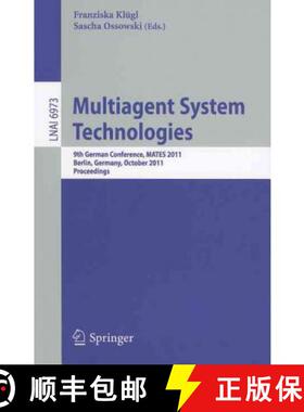 【3-4周达】Multiagent System Technologies : 8th German Conference, MATES 2011, Leipzig, Germany, Octo... [9783642246029]