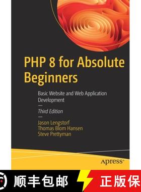 预订 PHP 8 for Absolute Beginners : Basic Website and Web Application Development [9781484282045]