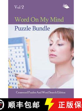 预订 Word On My Mind Puzzle Bundle Vol 2: Crossword Puzzles And Word Search Edition [9781682803189]