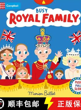 【3-4周达】Busy Royal Family: A Push  Pull and Slide Book Celebrating the Coronation [9781035021710]