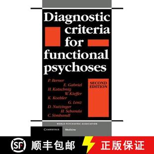 Psychoses for Functional 9780521423151 Diagnostic 预订 Criteria