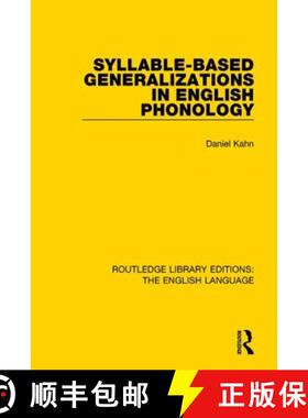 【3-4周达】Syllable-Based Generalizations in English Phonology [9781138918955]