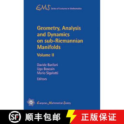 预订 Geometry, Analysis and Dynamics on sub-Riemannian Manifolds: Volume II [9783037191637]