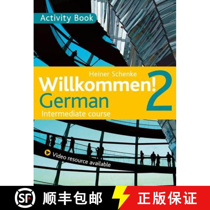【3-4周达】Willkommen! 2 German Intermediate Course: Activity Book [9781444165203]